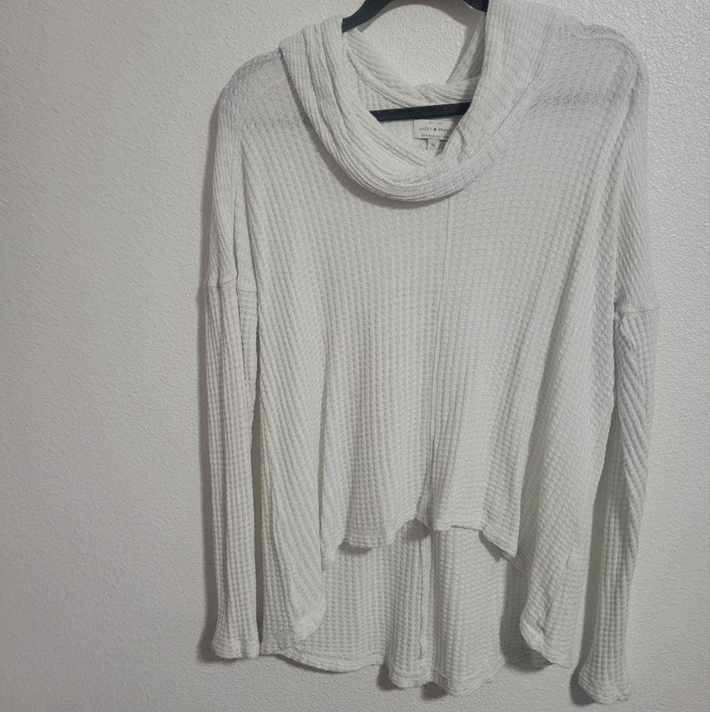Lucky Brand high low mockneck sweater size xl